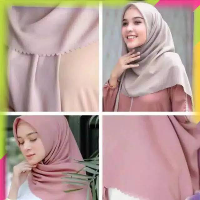 Hijab S4 Azara Voal Polos Laser Cut