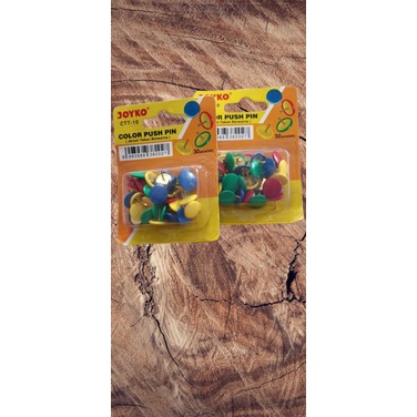 

Paku Payung Warna/Colour Push Pin/Thumb Tacks/Pines Joyko