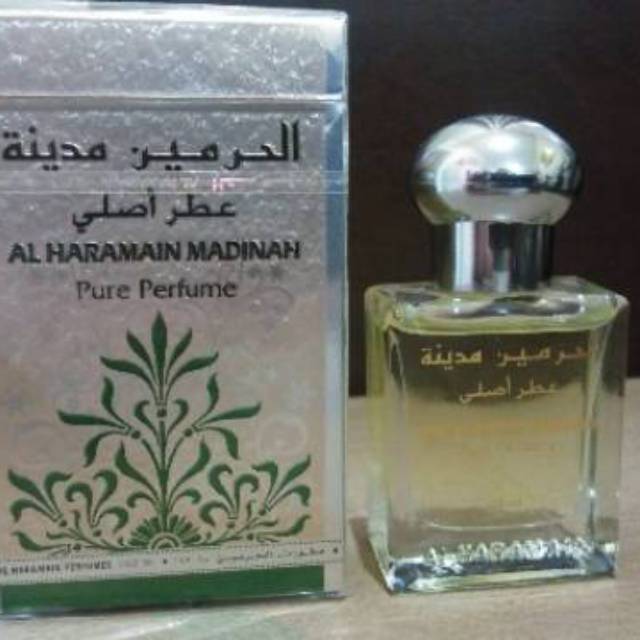 Parfum Al Haramain madinah  non alkohol 15 ml roll on original from dubai | Haramain madinah parfume aroma raudoh masjid nabawi | tahan lama