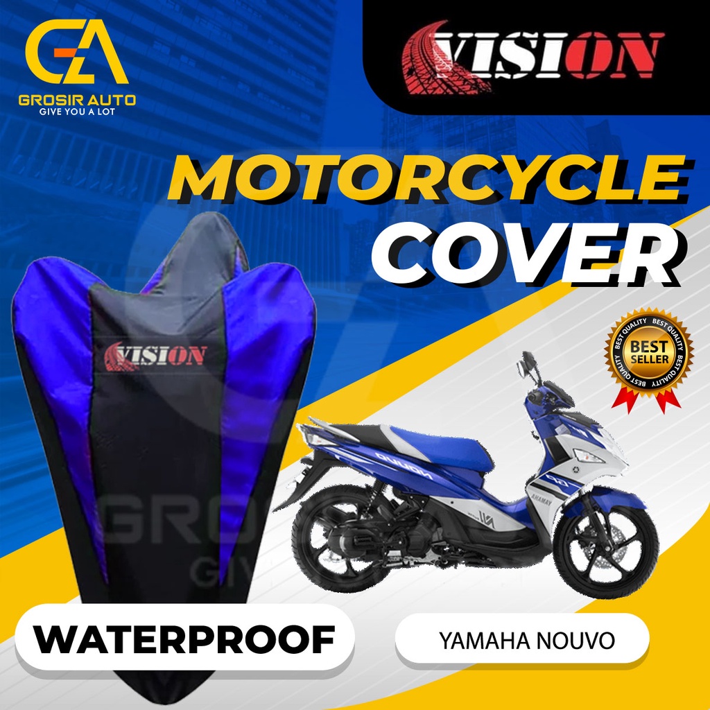 Sarung Motor NOUVO  Anti air Vision / Cover Selimut Penutup Sarung Mantel Motor Vision