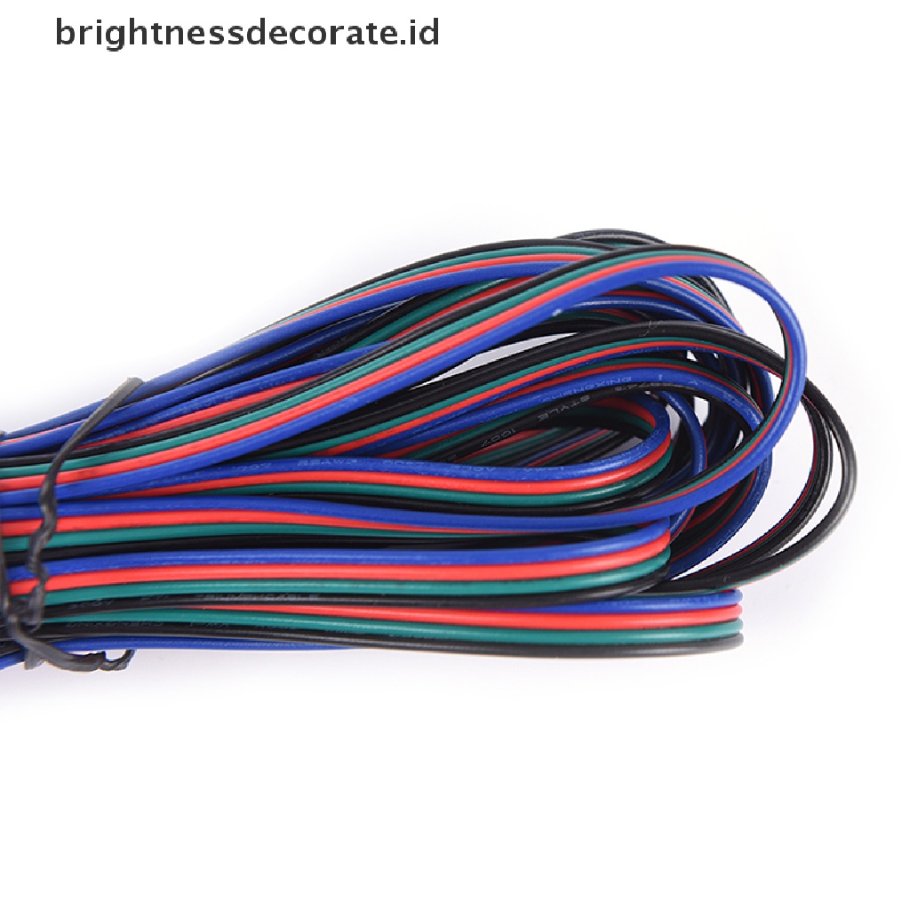 Kabel Extension Rgb 4 pin 5m / 10m Untuk 3528 / 5050 Led Strip