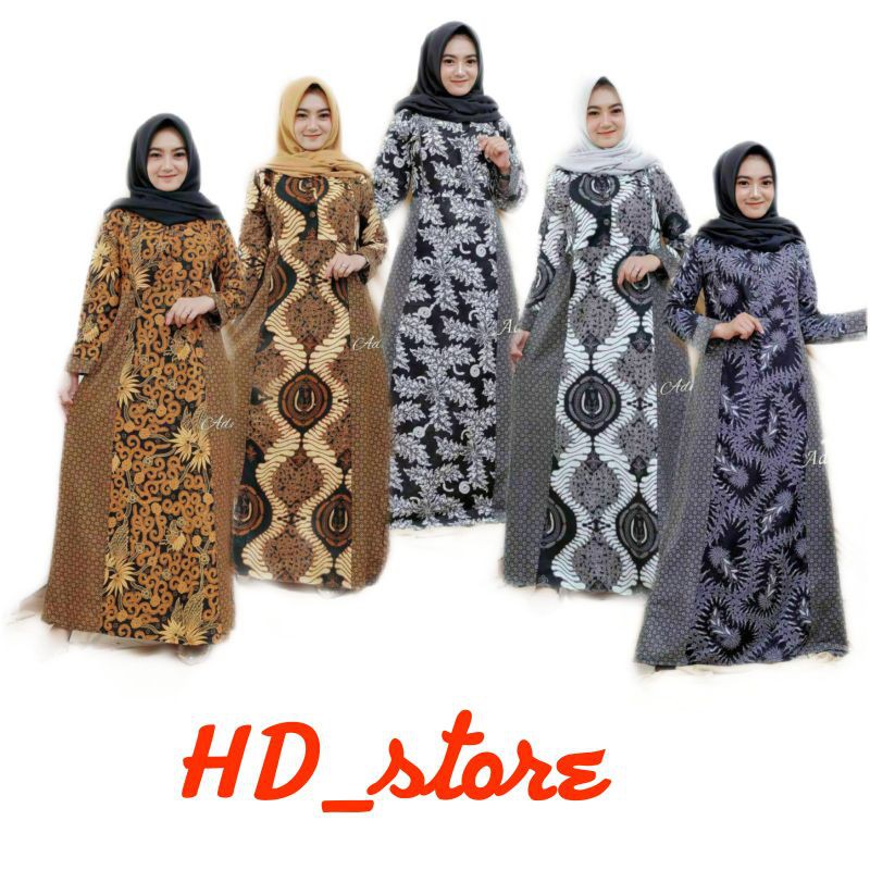 BAJU GAMIS WANITA TERBARU GAMIS MIX TRUNTUM FASHION GAMIS MUSLIM TERMURAH