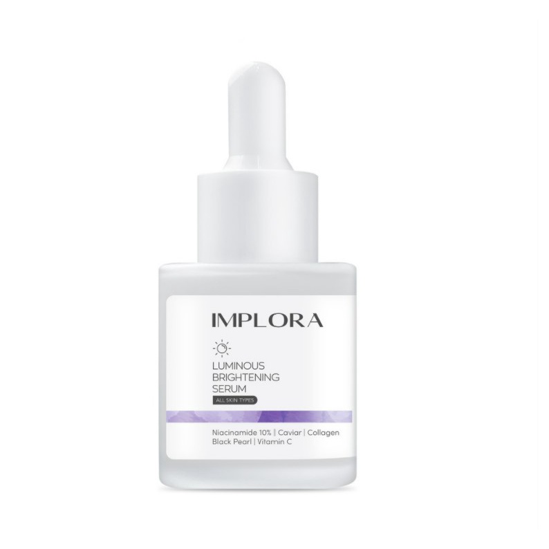 Implora Serum Wajah Acne / Luminous Brightening / Midnight / Peeling 20 ml-LUMINOUS Bright UNGU