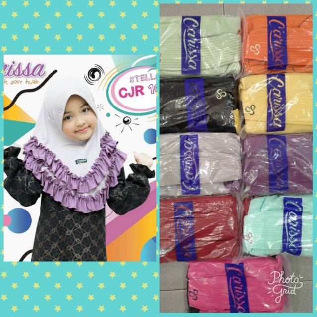 HIJAB CARISSA KIDS /ANAK REMPEL KOMBINASI