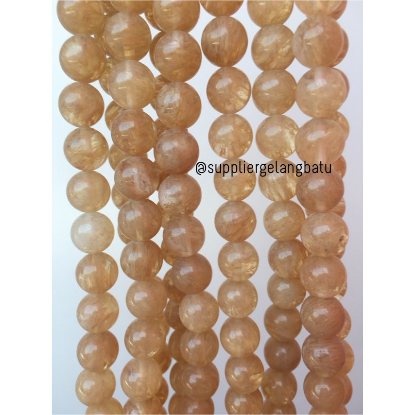 natural batu CITRINE kuning 12mm kristal yellow citrin media kesehatan aksesoris supplier kerajinan