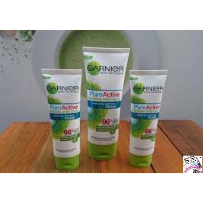 ☃Cutezz_Ching1☃Garnier Pure Active Matcha Deep Clean dirt &amp; oil control cleanser foam skin care