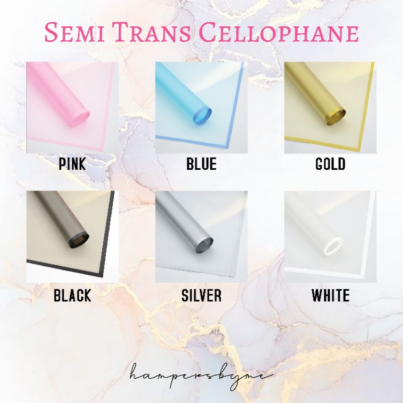 

Kertas Cellophane Semi Transparan Buket Bunga Snack Kado