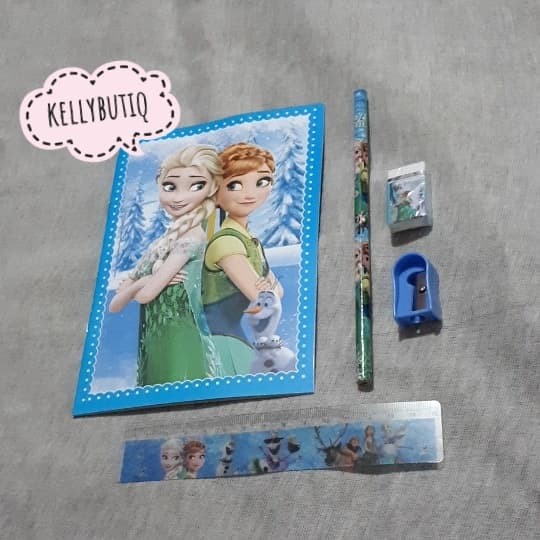 

Bergaransi Paket Alat Tulis Anak Set Pouch Stationery Gift Set Karakter Frozen Bergaransi