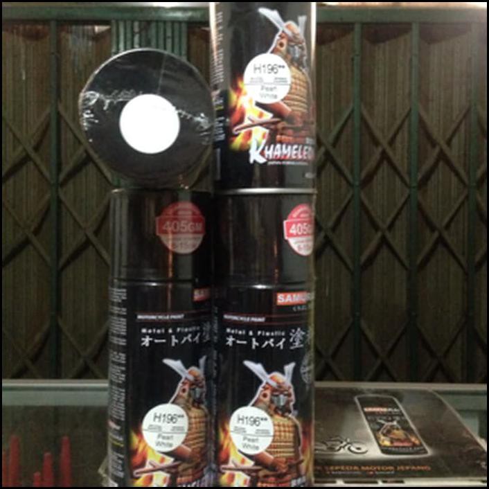 Samurai Paint/Putih Mutiara-Pearl White H196**-Cat Semprot Aerosol