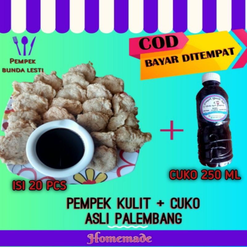 

pempek kulit asli Palembang paket 20 pcs