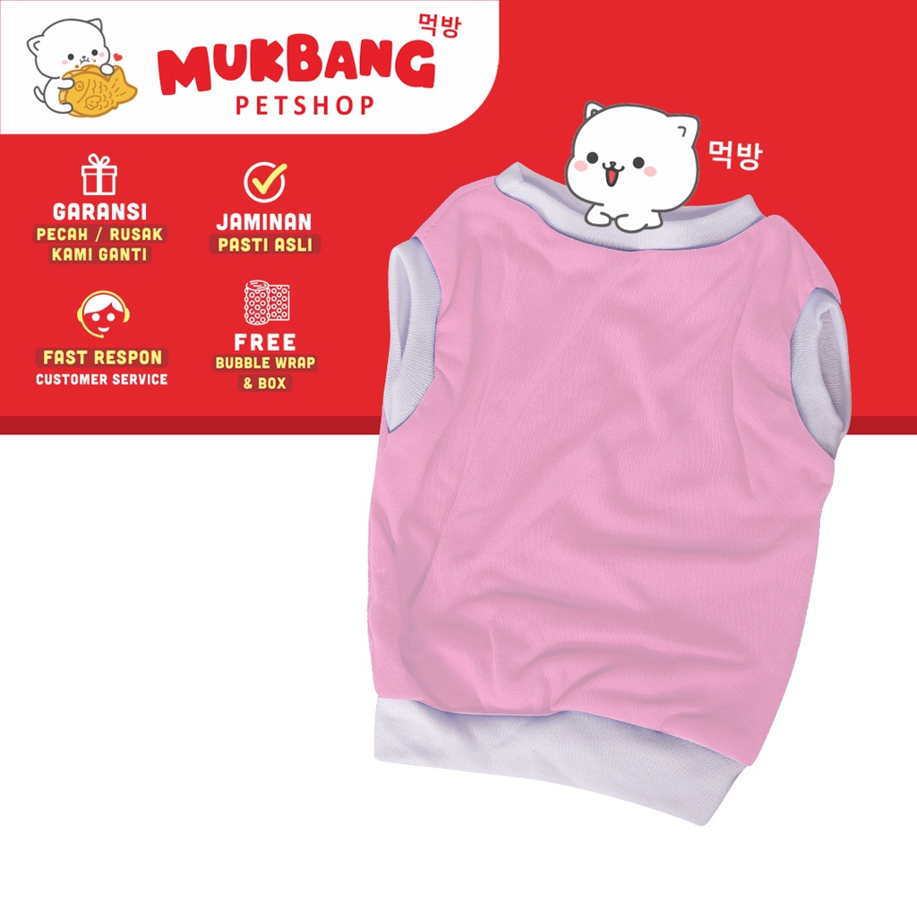 Baju Kucing Puppy Buki Tank Polos Size S