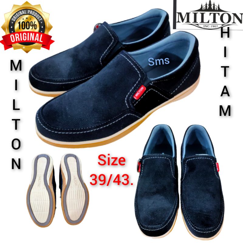 ORIGINAL/SEPATU MILTON SLIP ON/SEPATU PRIA/SEPATU SANTAI ORIGINAL MILTON