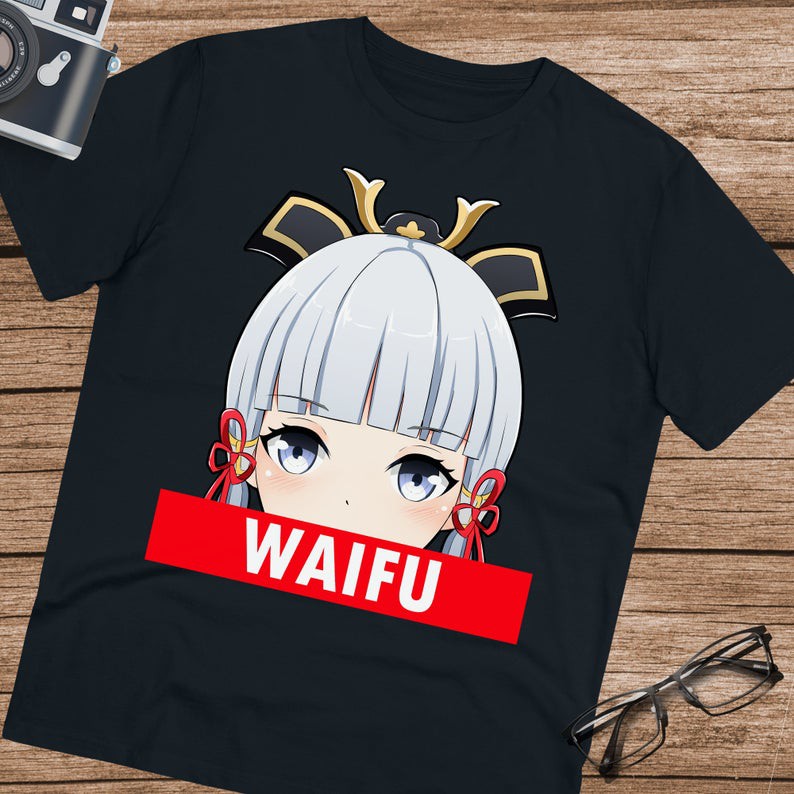 Tshirt Genshin Impact Ayaka as Waifu Kawaii Character Game Online