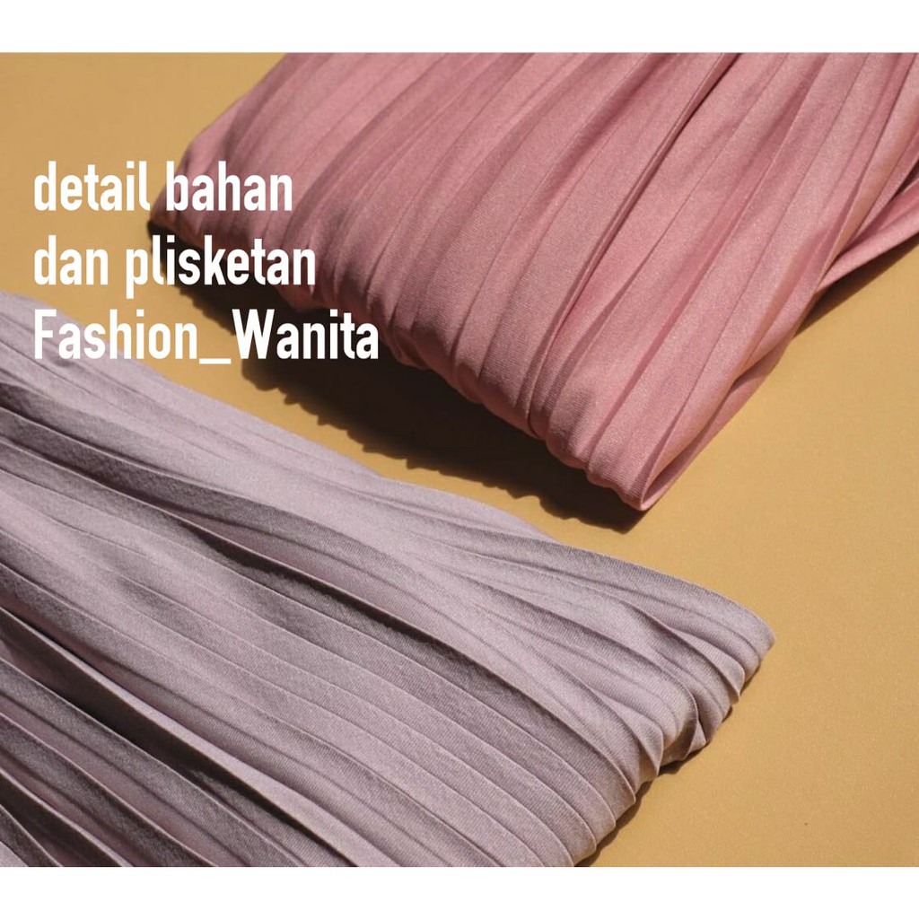 (BISA COD) PALING MURAH! Rok Plisket Premium / Maxi Skirt Prisket Pleates