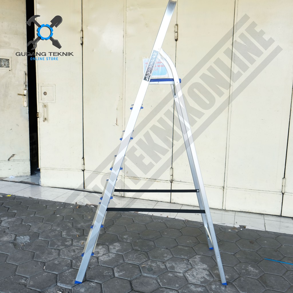 Tangga Rumah Alumunium Almunium 7 Step Mollar / Tangga Lipat 7Step Mollar Household Ladder Mollar