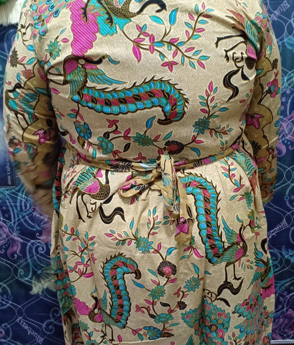 Gamis Batik Manggar,sekar,cantik, Kubis,kupu,padi,daun/cod