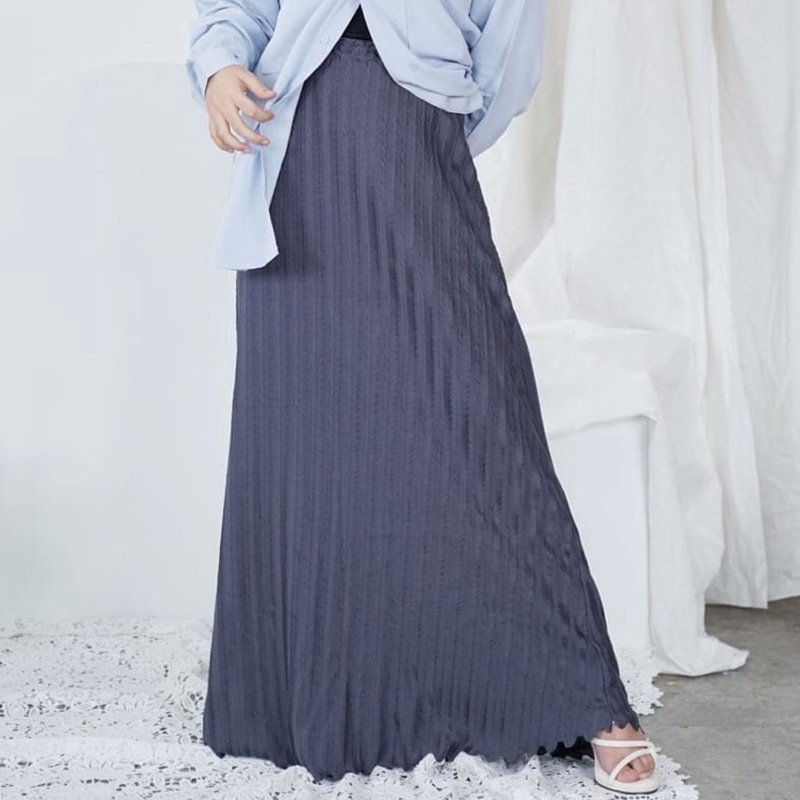 ROK PLISKET PADI ZIGZAG DEWASA|ROK PLISKET PADI HQ