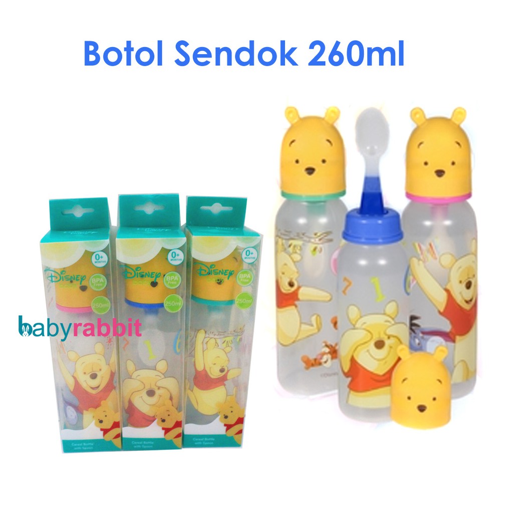 Kiddy Botol Sendok Disney Cereal Bottle with spoon 260ml