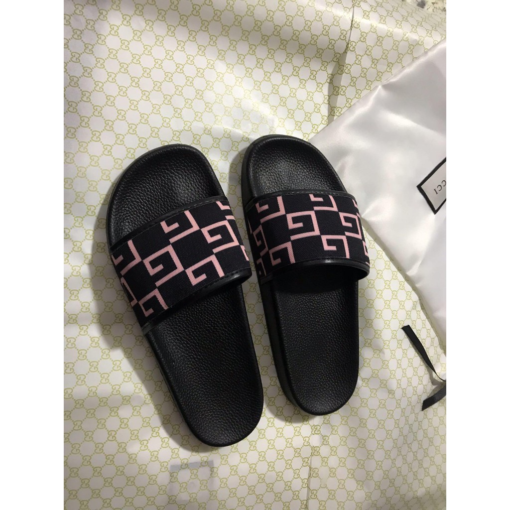 312 Gucci  Sandal  Selop  Unisex Ukuran 35 46 Shopee Indonesia