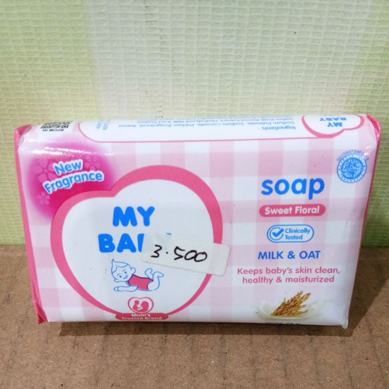 MY BABY SOAP SOFT&amp;GENTLE, SWEET FLORAL, FRESH FRUITY 75GR