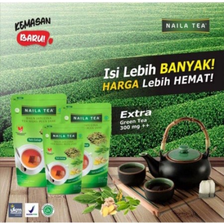 Naila Tea| Slimming tea Detox Tea Solusi Menurunkan Berat Badan dengan Enak, Semudah Minum Teh