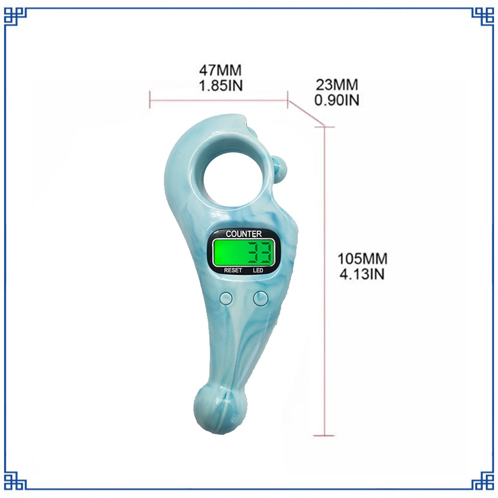 Alat Penghitung Tasbih Digital Dengan Layar LCD Mudah Direset