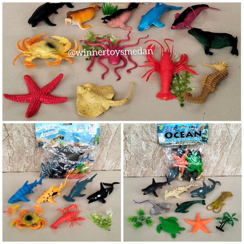 Mainan Sea Animal crab Lobster / Mainan Animal Laut