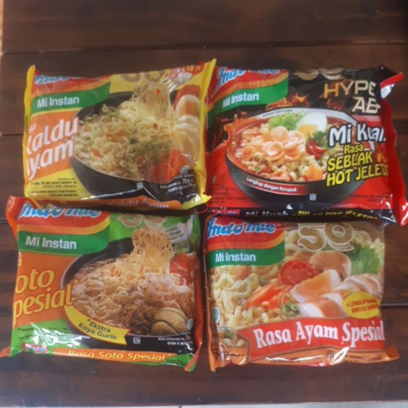 

Mie instan indomie aneka rasa 75gr