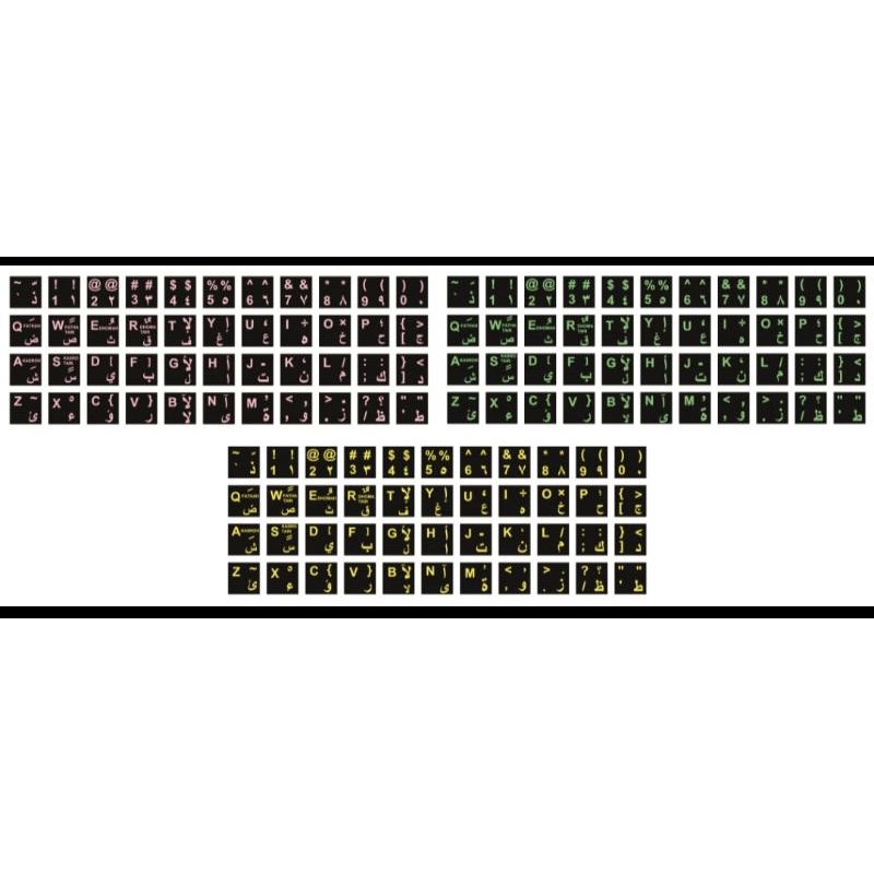 Stiker Keyboard Arab