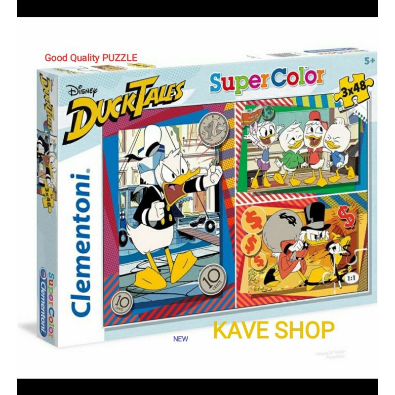 Puzzle Donald Duck DuckTales Disney CLEMENTONI - 3x48 - NEW