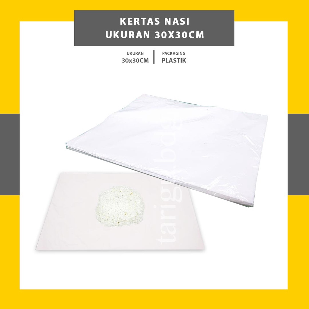 KERTAS NASI MOTIF 100 LMBR -  PAPER WRAP FOOD GRADE - KERTAS NASI LAMINASI BURGER WARP KERTAS KEBAB PAPER