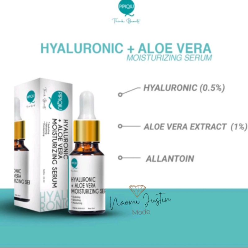 Pipiqiu Serum Pelembab Wajah / Hyaluronic Aloevera Moisturizing