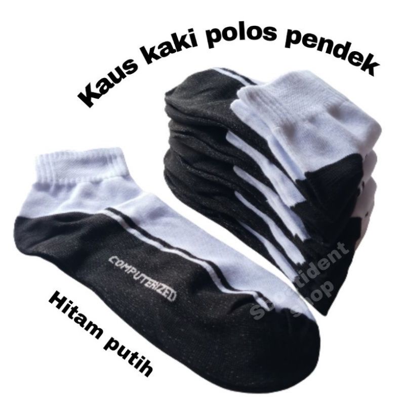 Kaos kaki polos pendek atas mata kaki