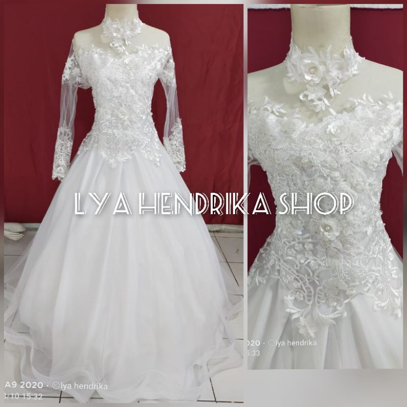 Baju pre wedding putih bersih 3D