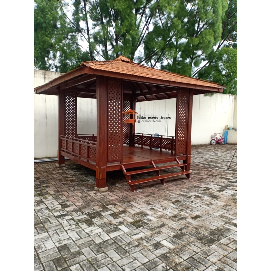 Gazebo kayu glugu