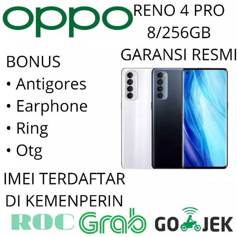 OPPO RENO 4 PRO 8/256 GARANSI RESMI
