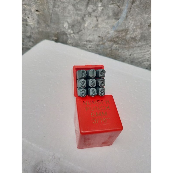 mata ketok angka 5 mm - mata ketok 5 mm angka