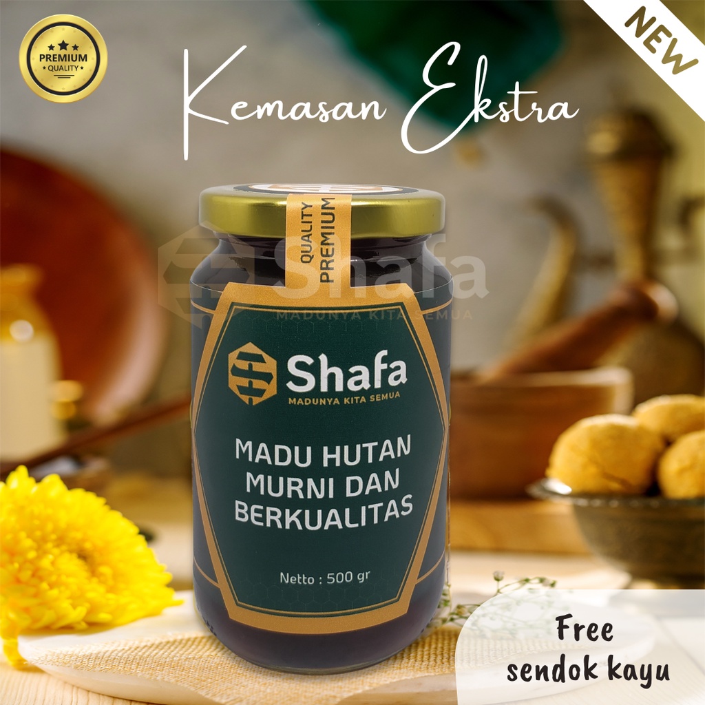 

Madu Shafa Premium Nektar Pohon Akasia Mangium 500gram - 100% Madu Hutan Murni Kemasan Baru Botol Kaca