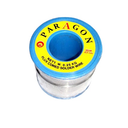 Timah Solder cap PARAGON 250gr 0.8mm Roll BESAR Flux 1/4 kg