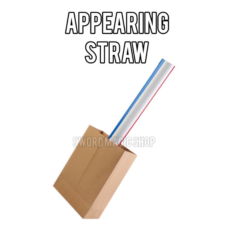 Alat Sulap Appearing Straw - Sulap Memunculkan Sedotan Jumbo - Sulap Sedotan - Toko Sulap - Sword Ma