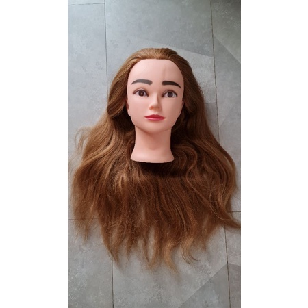 Manekin Rambut 60cm / hair mannequin Real human hair 100% PRELOVED