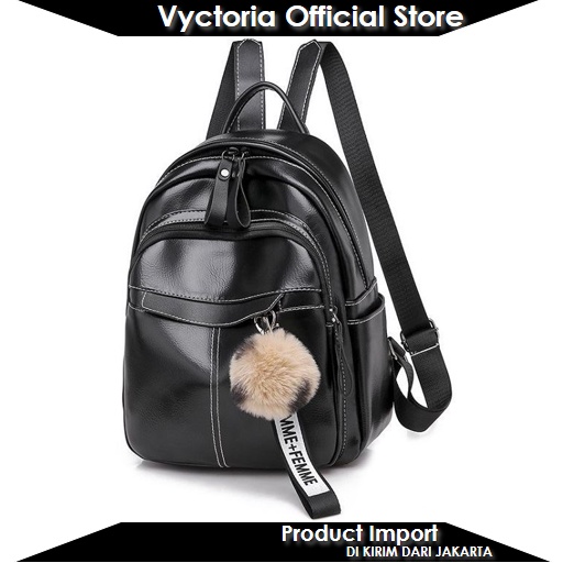 (COD) Vyctoria VOS7039 Tas Ransel Wanita Import Backpack Stylish Terbaru Promo JT7039 BQ3256 EL686 CR7518 7039 3256 7518 686