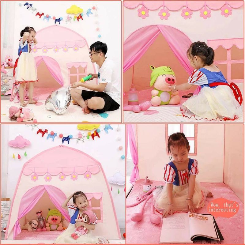 CAMPING HOUSE PLAY TENT TENDA ANAK BERMAIN MODEL RUMAH GOOD QUALITY