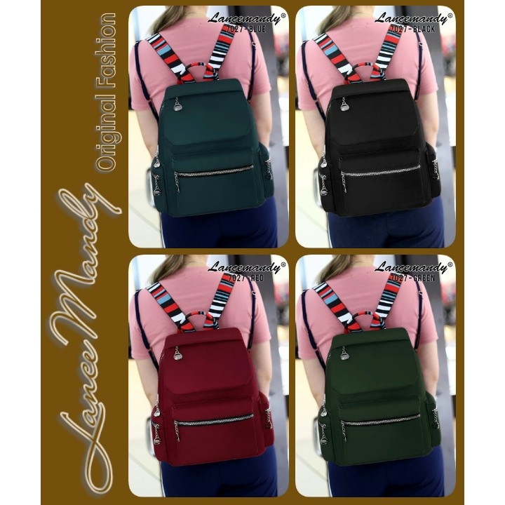 SALE Tas Ransel Wanita Original LANCE MANDY 7027 Import - ransel wanita - backpack wanita - tas punggung wanita - tas gendong wanita - tas sekolah wanita - tas wanita - tas cewek - tas selempang wanita - sling bag wanita - tas hp wanita - hand bag wanita