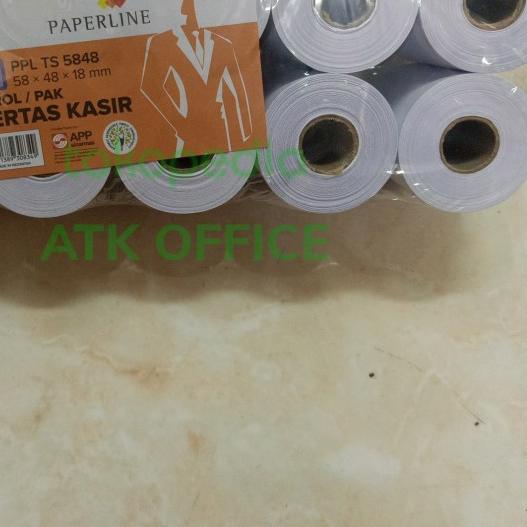 

♬ Kertas Kasir Paperline 58x48 rangkap 1 (10roll) ➬