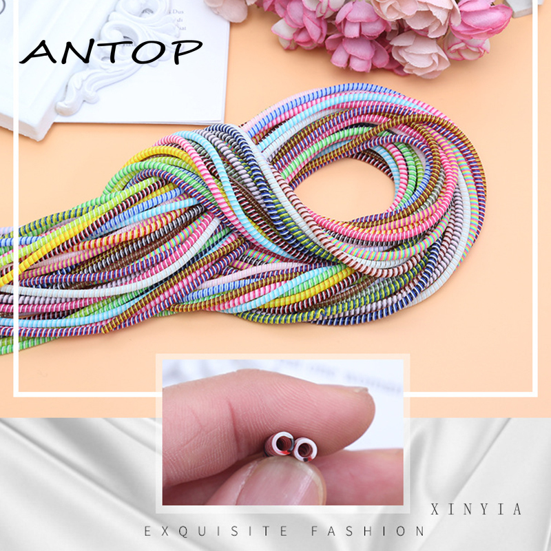 Pelindung Kabel Charger Earphone Bentuk Spiral Ukuran 140cm / 55 &quot; ANTOP