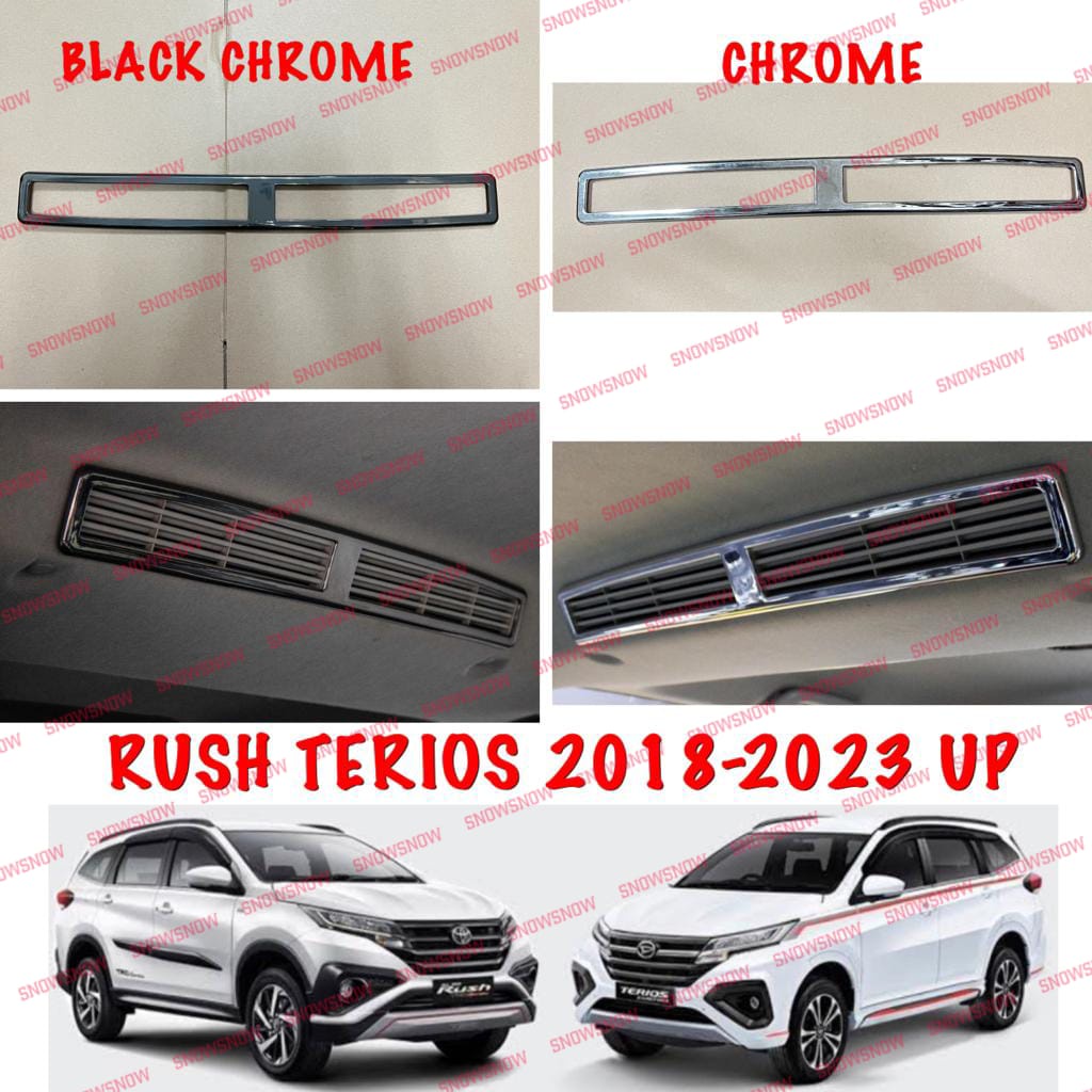 Panel AC Belakang All New Rush Terios 2018 2022 2023 Rear Black Chrome