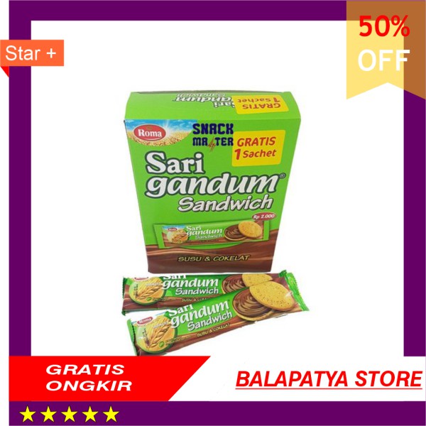 

HOT PROMO !!! ROMA SARI GANDUM SANDWICH