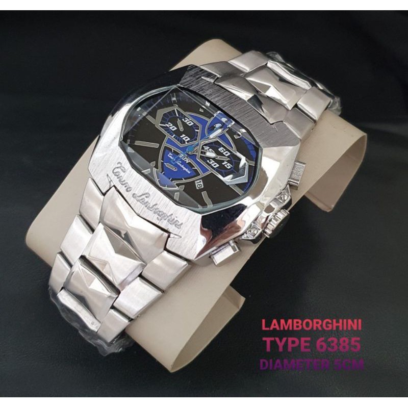 Jam Tangan Pria Tonino Lamborghini 6385 Premium Tanggal Aktif - Free Box Batre Cadangan Original