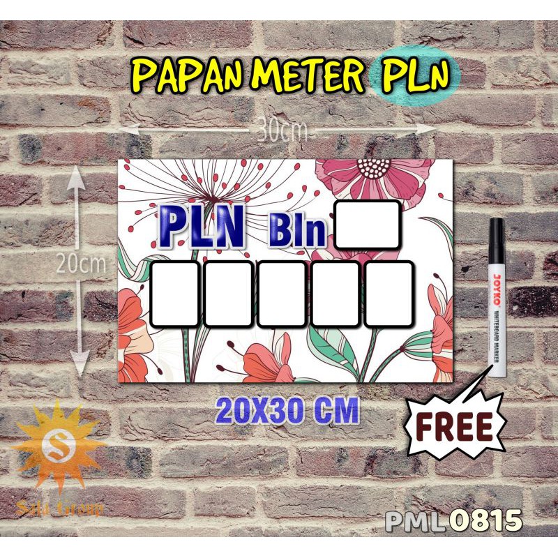 

Safa Papan Meter Listrik PLN PAM motif Unik - Flower 15